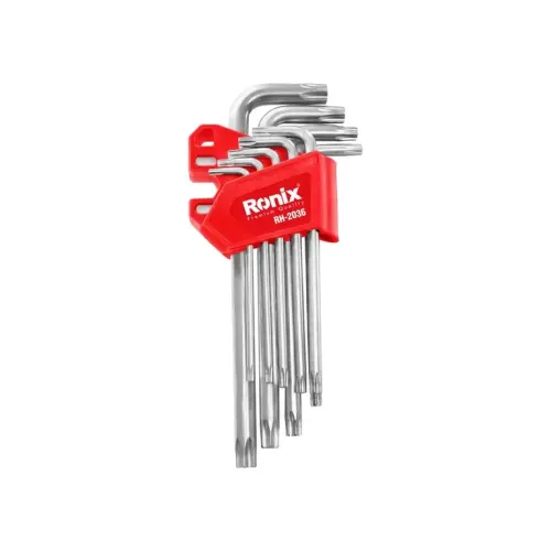 Juego de llaves Torx magnéticas de brazo largo (9 piezas)